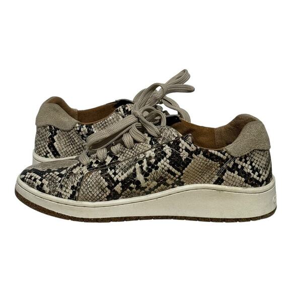 Aetrex Carly Snake Embossed Sneakers Women's Size 6.5 Ortho Arch Support Shoes - Picture 6 of 8